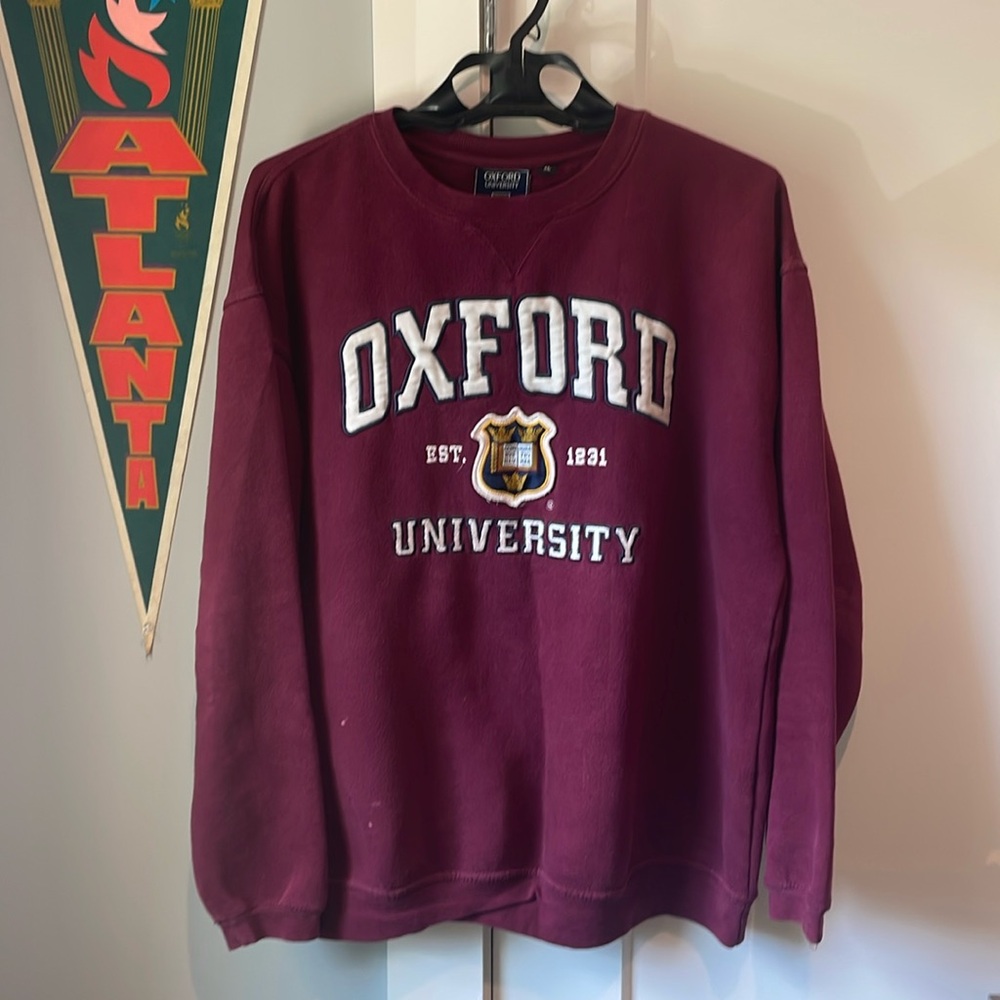 Vintage Oxford University Crewneck Sweater